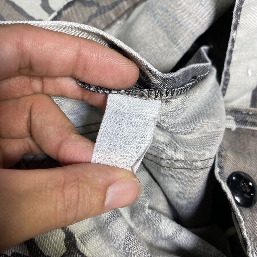 Vintage Rebark Camo Pants Mens 34x32 Hunting Y2k 90s Gray - Picture 3 of 8
